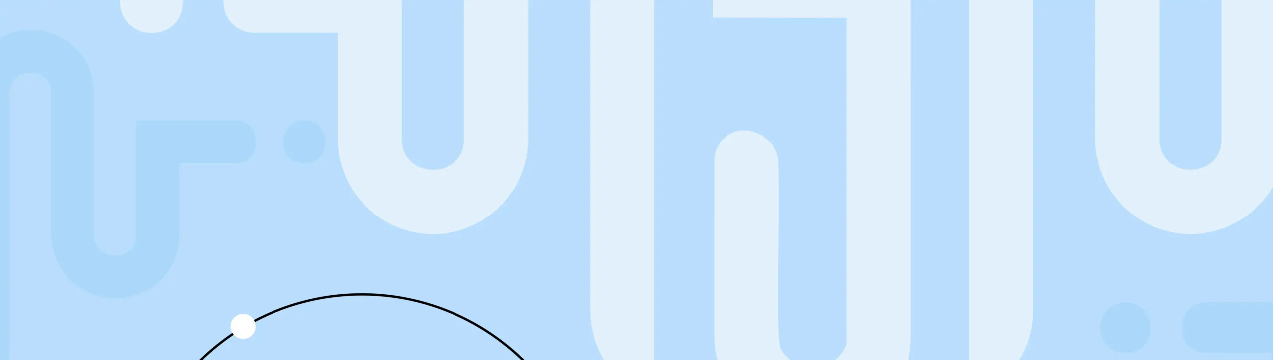 Blue abstract background graphic for Vox 5 operations automation section